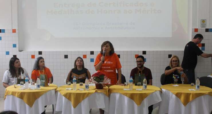 Premiação do alunos participantes na 26ª Olimpíada Brasileira de Astronomia e Astronáutica!